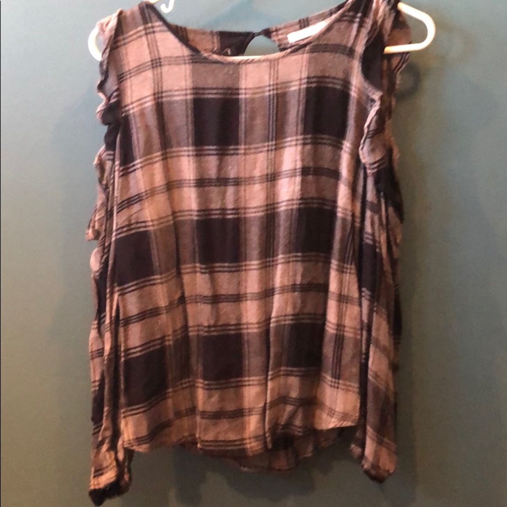 Plaid blouse
